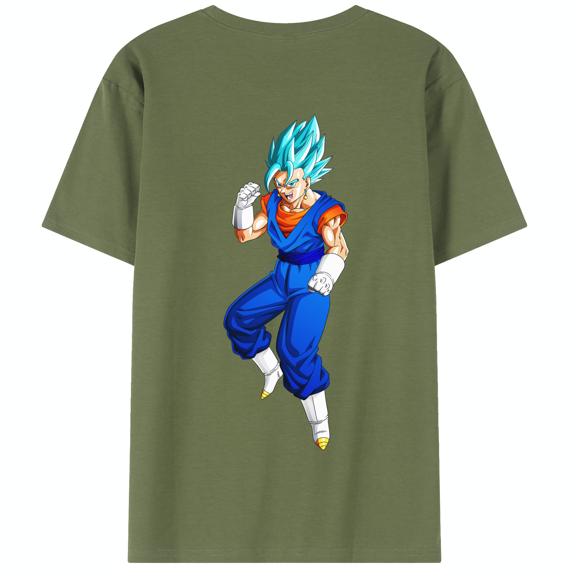 （画像用） ドラゴンボール ベジット DRAGON BALL Vegetto 綿100％半袖Tシャツ（背面プリント）